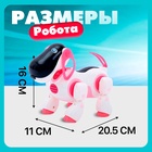 Робот собака «Ки-Ки», программируемый, на пульте управления, интерактивный: звук, свет, танцующий, музыкальный, на батарейках, на русском языке, розовый - Фото 2