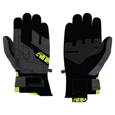 Перчатки 509 Freeride с утеплителем, размер M, чёрные, жёлтые