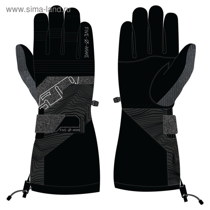 Перчатки 509 Range с утеплителем, серый, чёрный, L - Фото 1