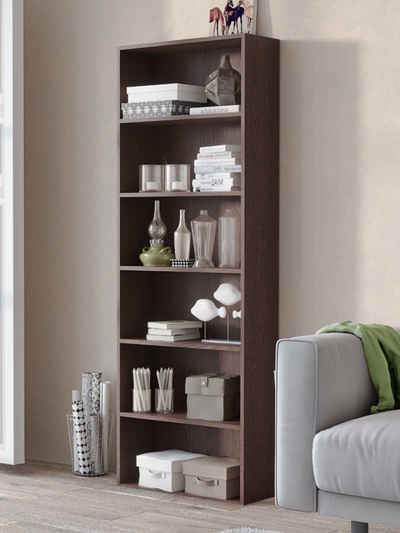 Шкаф – стеллаж «Клик Мебель. Лофт», 5 полок, 600×240×1810 мм, цвет венге