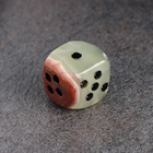 Кубик игральный малый , 1,5 см, оникс - фото 51334850