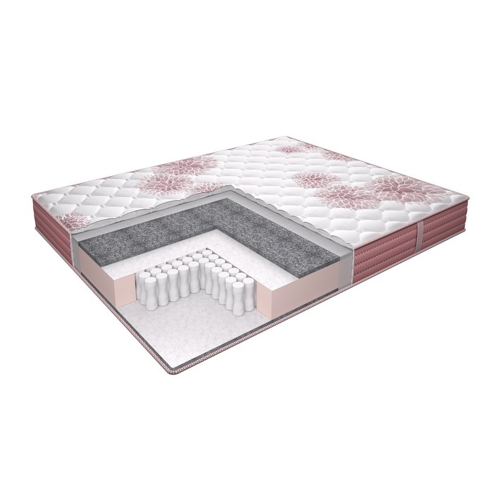 Матрас «Этель. Flowers Soft Независимые пружины», размер 180×190 см, высота 18 см, трикотаж - Фото 1