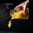 Банка стеклянная для сыпучих продуктов с бамбуковой крышкой «Эко. Трапеция», 10×15 см - Фото 5