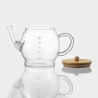 Заварочный чайник «Эко. Бабл», 1.5 л, 26.5×14×16.5 см, с бамбуковой крышкой, металлический фильтр, стекло, прозрачный - Фото 2