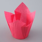 Форма для выпечки "Тюльпан", темно-розовый, 5 х 8 см - Фото 3
