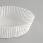 Форма для выпечки белая, 9 х 2,5 см - Фото 2
