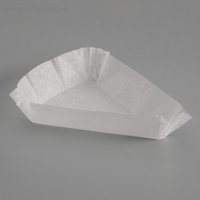 Форма для выпечки белая, форма треугольник, 10,2 х 10,2 х 7,5 х 2,5 см - Фото 1
