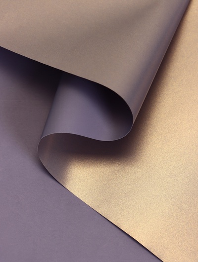 Корейская пленка для цветов перламутровая «Бархат», золотая слива, 0,5 х 10 м