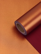 Плёнка для цветов, перламутровая «Бархат», бордовый - золото, 0.5×10 м - Фото 4