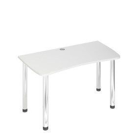 Стол СКЛ-Софт140МО, 1400 × 750 × 770 мм, цвет белый жемчуг
