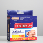 MASTER UNI Classic Лейкопластырь бактерицидный на полимерной основе 72 х 19 мм, 100 шт - Фото 1