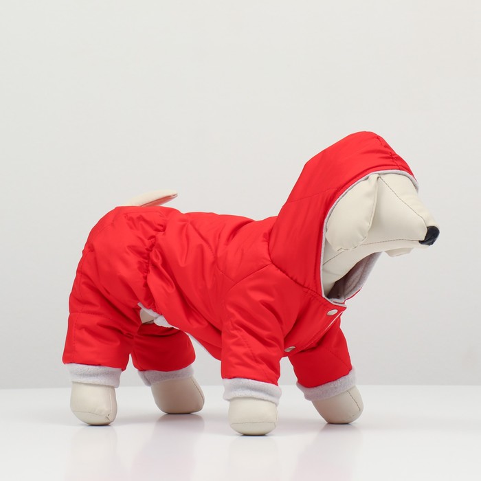 

Комбинезон зимний для животных, 3XL (ДС 33-35, ОШ 35-37, ОГ 44-48 см), красный