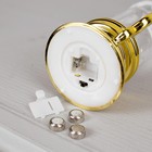 Светодиодная фигура «Золотистая свеча» 7 × 15 × 7 см, пластик, батарейки AG13х3, свечение тёплое белое, УЦЕНКА - Фото 3