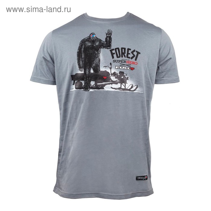 Футболка FullT Forest Hero, размер XL, цвет серый-черный - Фото 1