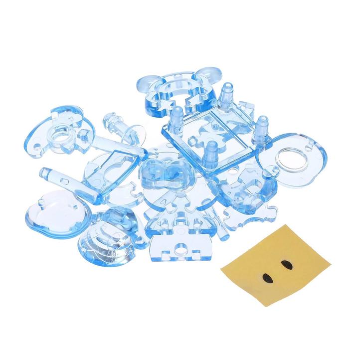 3D пазл «Мышка», кристаллический, 14 деталей, цвета МИКС - фото 1887909449