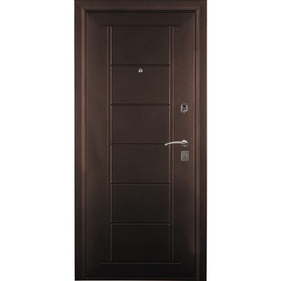 Входная дверь «ДОРЭКО 5», 2066 × 880 мм, левая, цвет антик медь