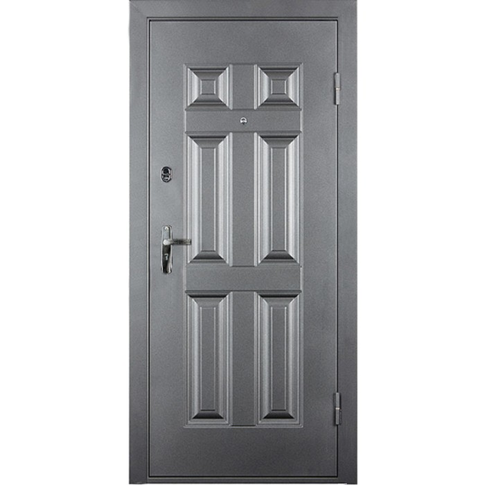 Входная дверь «ДОРЭКО 6», 2050 × 880 левая, цвет антик серебряный