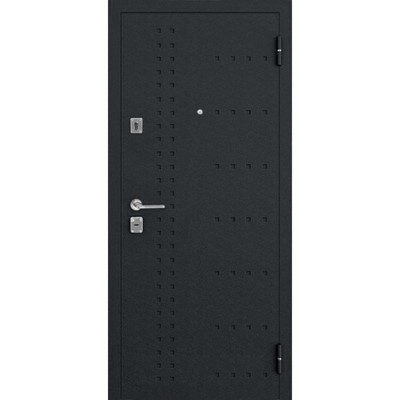 Входная дверь SalvaDoor 2, 2050 × 960 мм, левая, цвет чёрный муар / экодуб