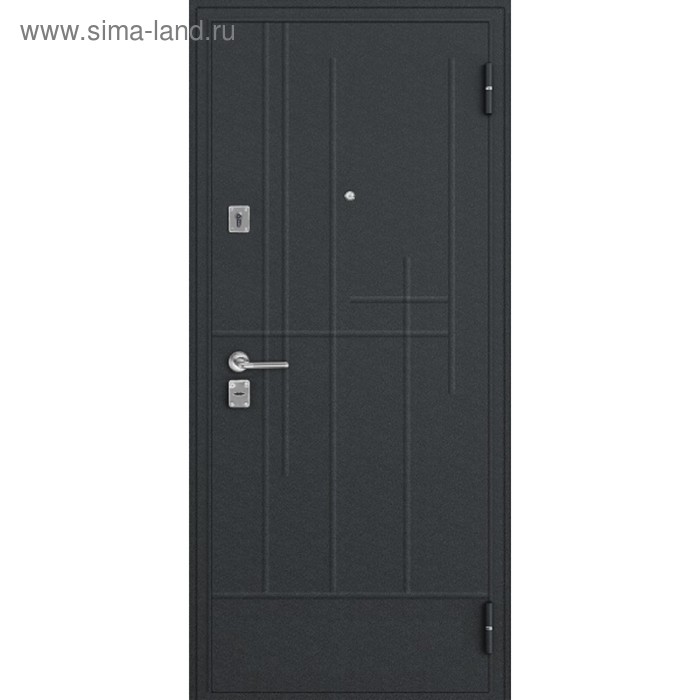 Входная дверь SalvaDoor 5, 2050 × 960 мм, левая, цвет чёрный шёлк - Фото 1