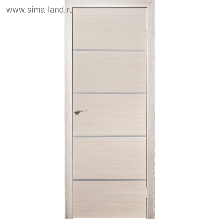 Дверное полотно «Техно 6», 2000 × 600 мм, молдинг горизонтальный, цвет ива - Фото 1