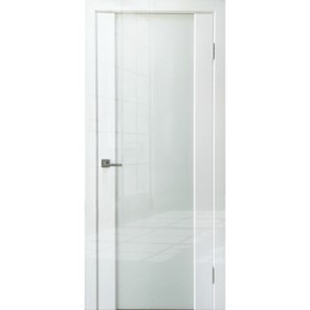 Дверное полотно Diana, 2000 × 600 мм, стекло белый триплекс, цвет белый глянец