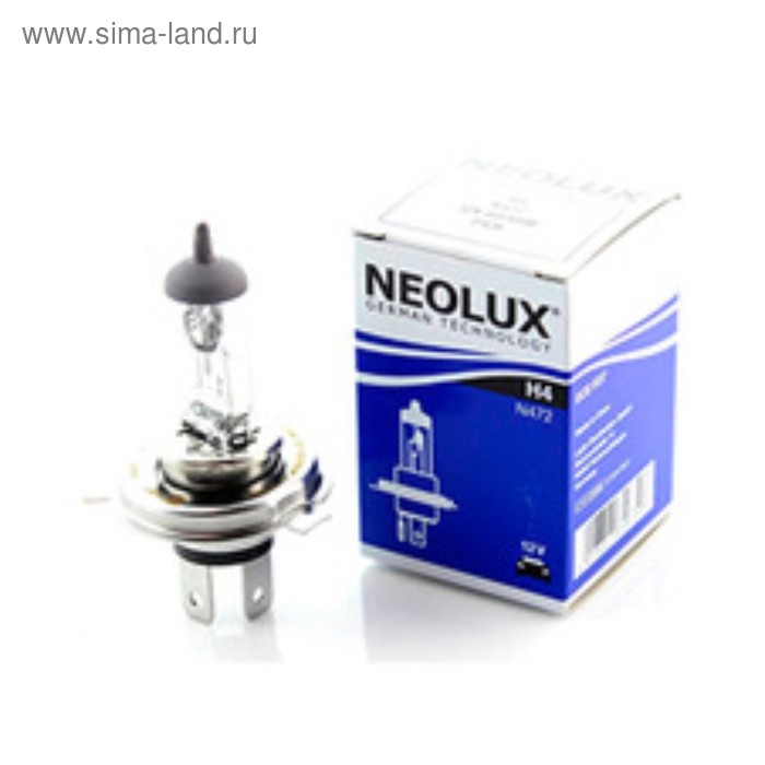 Лампа автомобильная NEOLUX, H4, 12 В, 60/55 Вт, N472 - Фото 1