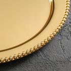 Поднос сервировочный «Роскошь», d=31.5 см, золотистый - Фото 5