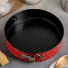 Набор форм для выпечки разъёмных Доляна «Поварёнок», 3 шт: d=28/26/24 см, антипригарное покрытие - Фото 2