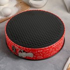 Набор форм для выпечки разъёмных Доляна «Поварёнок», 3 шт: d=28/26/24 см, антипригарное покрытие - Фото 4