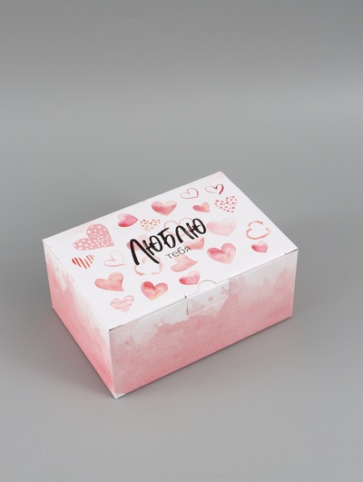 Коробка‒пенал, упаковка подарочная, «Люблю тебя», 22×15×10 см
