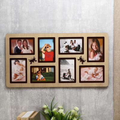 Фоторамка-коллаж на 8 фото 10×15 см Kiana, ХДФ, (пластиковый экран)