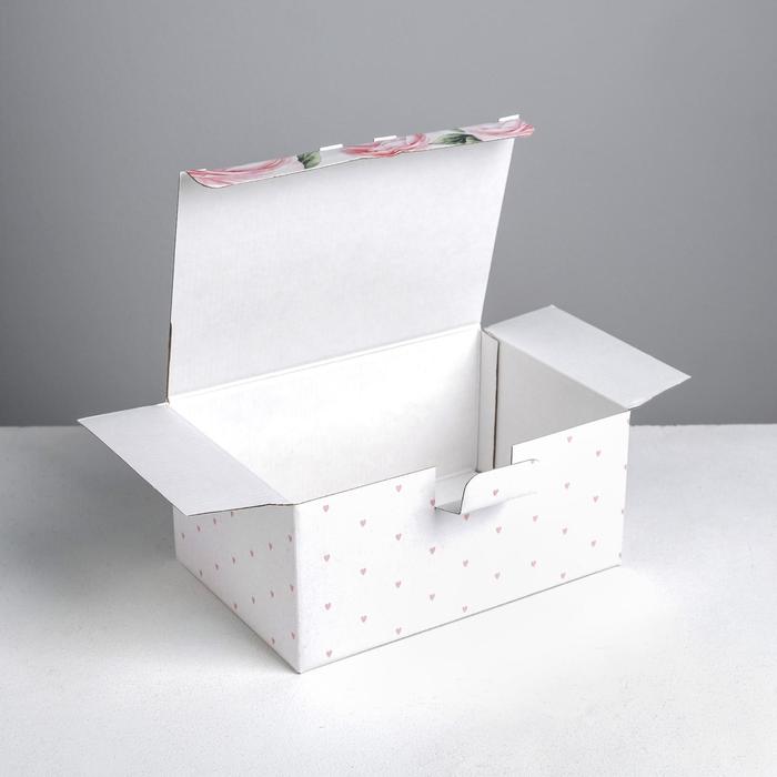 Коробка‒пенал, упаковка подарочная, «Побалуй себя», 22 х 15 х 10 см - фото 1927503996