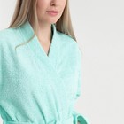 Халат махровый Экономь и Я женский, размер 42-44 цвет нежно-бирюзовый, 100% хлопок, 320 г/м² - Фото 2