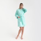 Халат махровый Экономь и Я женский, размер 42-44 цвет нежно-бирюзовый, 100% хлопок, 320 г/м² - Фото 3