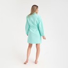 Халат махровый Экономь и Я женский, размер 50-52 цвет нежно-бирюзовый, 100% хлопок, 320 г/м² - Фото 5