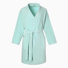 Халат махровый Экономь и Я женский, размер 50-52 цвет нежно-бирюзовый, 100% хлопок, 320 г/м² - Фото 6