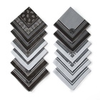 Платки носовые мужские «Этель», 30×30 см, набор 12 шт., чёрные, рисунок МИКС, хлопок 100% - Фото 3