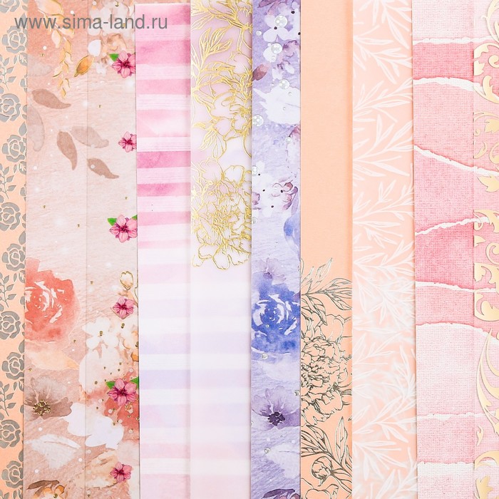Набор бумаги для скрапбукинга «Цветущий сад», 10 листов, 20 × 20 см - Фото 1