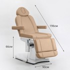 Косметологическое кресло SD-3708A, 4 мотора, цвет светло-коричневый - фото 298244656