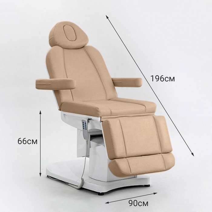 Косметологическое кресло SD-3708A, 4 мотора, цвет светло-коричневый
