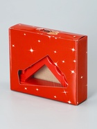 Фигура пластик"Горка рождественская красная", 7 свечей LED, (АА*2 шт.не в компл.), ТЁПЛОЕ БЕЛОЕ - фото 809314482