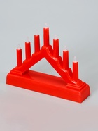 Светодиодная фигура «Красная рождественская горка», пластик, батарейки ААх2 (не в комплекте), свечение тёплое белое - Фото 10