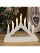 Светодиодная фигура «Белая рождественская горка», пластик, батарейки ААх2 (не в комплекте), свечение тёплое белое - Фото 5