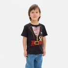 Футболка детская KAFTAN "Пират", чёрный, рост 110-116 (32) - фото 9886529
