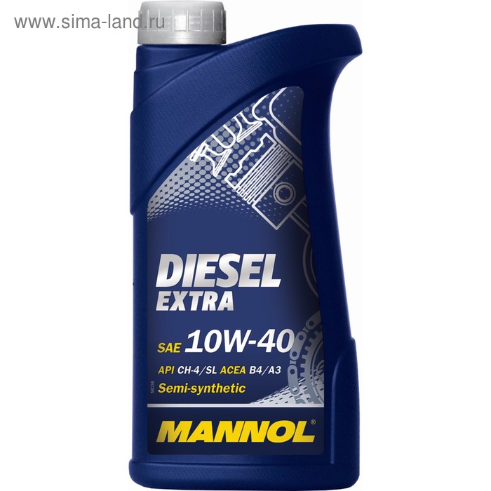 Масло моторное MANNOL 10w40 п/с Diesel Extra, 1 л - Фото 1