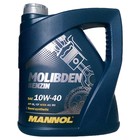Масло моторное MANNOL 10w40 п/с Molibden Benzin, 4 л - фото 302143711