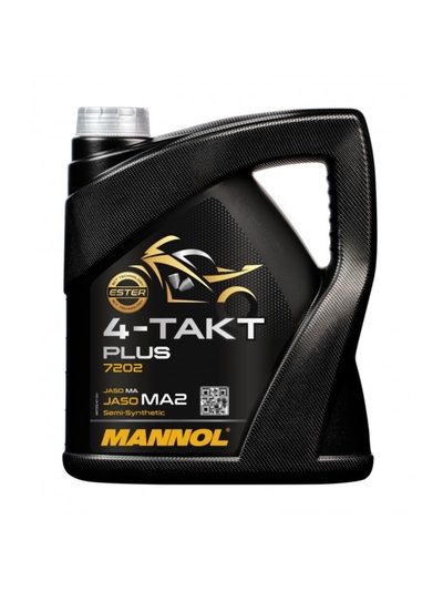 Масло моторное MANNOL 4T п/с 10w40 PLUS, 4 л