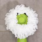 Швабра для мытья пола с распылителем Доляна, насадка из микрофибры 17×17 см, металлическая ручка 129 см - Фото 4