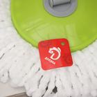 Швабра для мытья пола с распылителем Доляна, насадка из микрофибры 17×17 см, металлическая ручка 129 см - Фото 6