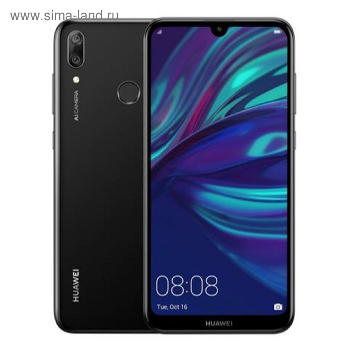 Сотовый телефон Huawei Y7 2019, черный - Фото 1